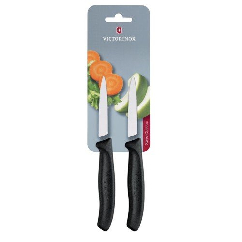 Victorinox Spitzes Gemüsemesser 8cm Schwarz (2 Stück) Victorinox Spitzes Gemüsemesser 8cm Schwarz (2 Stück)