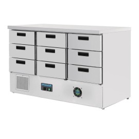 Polar Serie G Kühltisch mit 9 Schubladen 368Ltr Polar Serie G Kühltisch mit 9 Schubladen 368Ltr