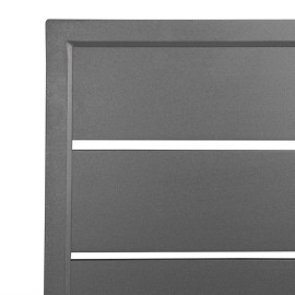 Bolero dunkelgraue quadratische Aluminium Tischplatte 700mm 