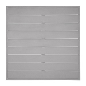 Bolero hellgraue quadratische Aluminium Tischplatte 700mm 