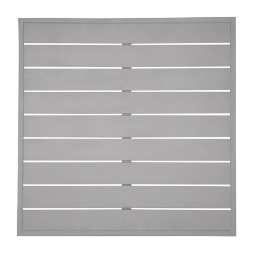 Bolero hellgraue quadratische Aluminium Tischplatte 700mm Bolero hellgraue quadratische Aluminium Tischplatte 700mm