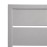 Bolero hellgraue quadratische Aluminium Tischplatte 700mm 
