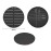 Bolero schwarze runde Aluminium Tischplatte 580mm 