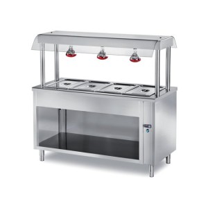 SCHRANK MIT BAINMARIE WANNE,UND HEIZLAMPEN /120 SCHRANK MIT BAINMARIE WANNE,UND HEIZLAMPEN /120