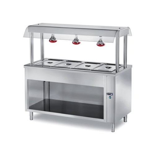 SCHRANK MIT BAINMARIE WANNE,UND HEIZLAMPEN /200