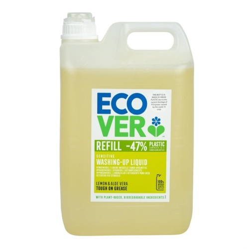 Ecover konzentriertes Spülmittel Zitrone und Aloe Vera 5L Ecover konzentriertes Spülmittel Zitrone und Aloe Vera 5L