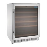 Polar G-Series Weinkühlschrank Edelstahl 51 Flaschen 