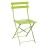 Bolero klappbare Terrassenstühle Stahl Hellgrün 2 Stück | Sitzhöhe: 44cm | 80 x 38,7 x 47,1cm | Stahl | Hellgrün