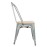 Bolero Bistro Stühle aus verzinktem Stahl mit Holzsitz 4 Stück