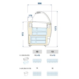 ISA Speiseeisvitrine ISABELLA LX 13 