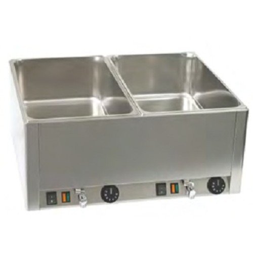 Bainmarie mit Ablasshahn 2xGN-1/1-150 - BMV2115