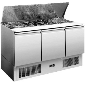 Saladette 4x GN 1/1 SA 130-1365x700x870mm Saladette 4x GN 1/1 SA 130-1365x700x870mm