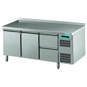 Chromo Kühltische mit 2 Tür GN 1/1 mit 2 Schublade 1/1 GN ( BxTx