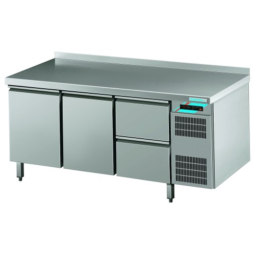 Chromo Kühltische mit 2 Tür GN 1/1 mit 2 Schublade 1/1 GN ( BxTx