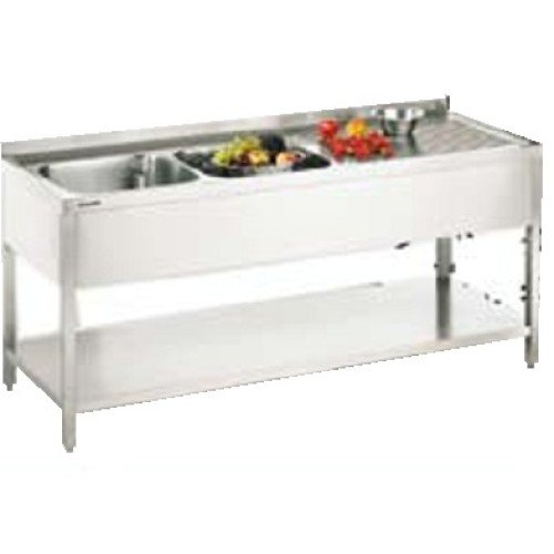 Spültisch 2 Becken links 2000x700x850mm