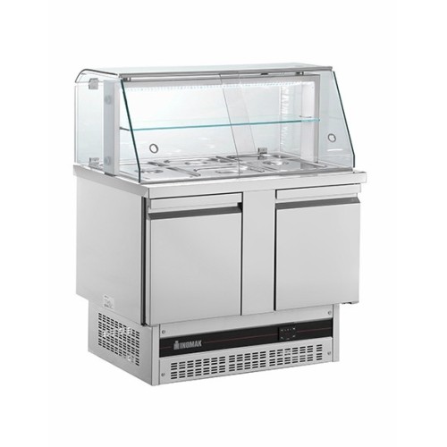 kühlvitrine mit 2 Türen GN 1/1 SG 1000 Maße 1070x700x1300mm kühlvitrine mit 2 Türen GN 1/1 SG 1000 Maße 1070x700x1300mm