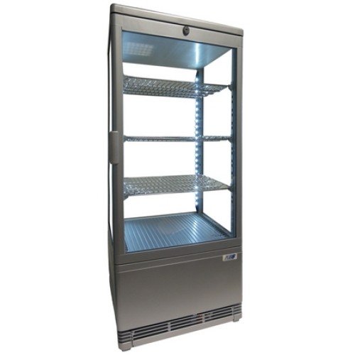 KBS-Tischkühlvitrine RT-78L Silber Farbe -425x380x960mm