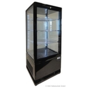 Tischkühlvitrine SC-70 Schwarz Farbe -425x384x880mm