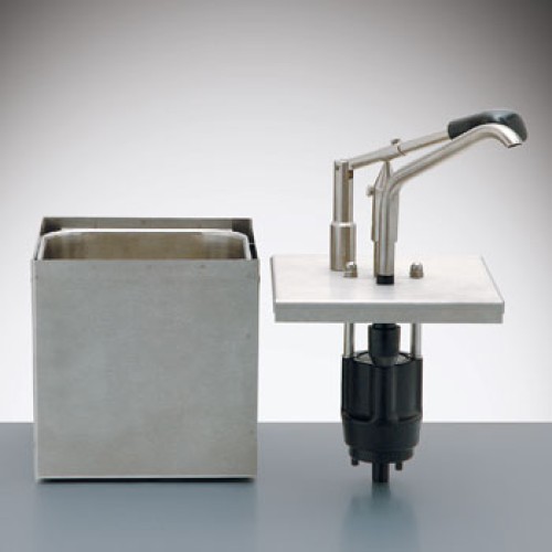 Komplett mit eckigem Behälter aus Edelstahl 18/8 Komplett mit eckigem Behälter aus Edelstahl 18/8