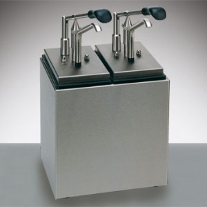 Saucenbar mit Hebeldosierspender 2-Teilig /240x190x430mm