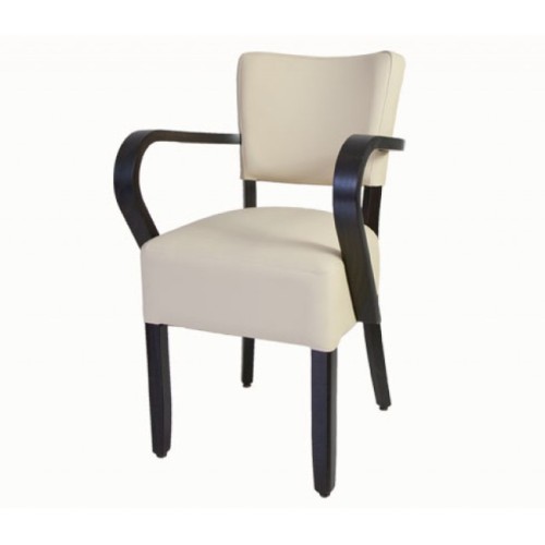 Polsterstuhl mit Armlehnung und abwaschbarem Bezug Polsterstuhl mit Armlehnung und abwaschbarem Bezug