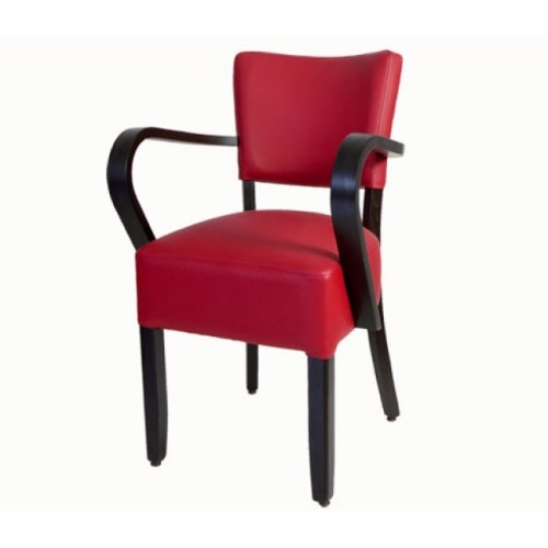 Polsterstuhl mit Armlehnung und abwaschbarem Bezug Polsterstuhl mit Armlehnung und abwaschbarem Bezug