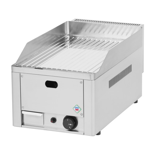 Tischgerät GAS Griddlepatte Chromstahl gerillt/330x600x220mm Tischgerät GAS Griddlepatte Chromstahl gerillt/330x600x220mm