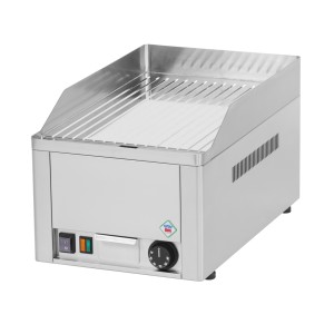 Tischgerät Elektro Griddleplatte gerillt Chromstahl /330x540x220 Tischgerät Elektro Griddleplatte gerillt Chromstahl /330x540x220