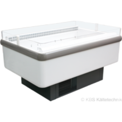 Kühlinsel Parma 2600 mit umlaufendem Plexiglasrand /Maße:2550