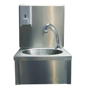 Handwaschbecken mit Seifenspender Kniebedienung Maße:330x330x500