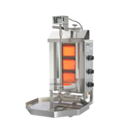 Gas-Kebapgerät Potis G1 -Stellfläche 395x500mm Gas-Kebapgerät Potis G1 -Stellfläche 395x500mm