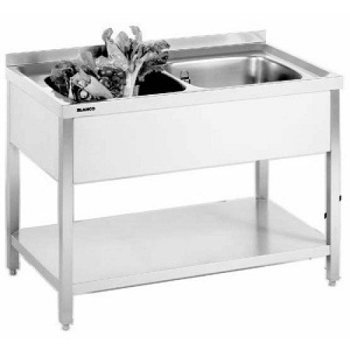 Spültisch 2 Mitte Becken 1000x700x850mm