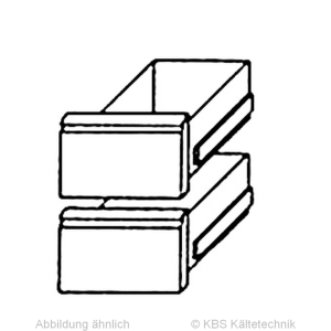 2 Schubladensatz 1/2+1/2