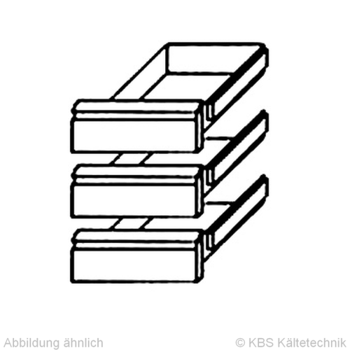Schubladensatz 3x1/3 Schubladensatz 3x1/3