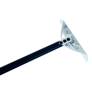 Kohleschaufel AC-RS/180 Harke aus Edelstahl  240x100mm Länge 183