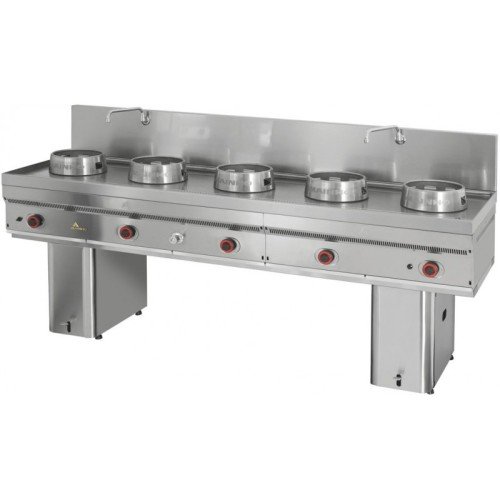 COCINAS WOKS mit 5 Brenner W-523 ( Standgeräte )/2500x750x850mm