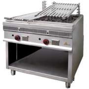 Grill mit Vulkangestein GAS PSI-80 800x900x850mm