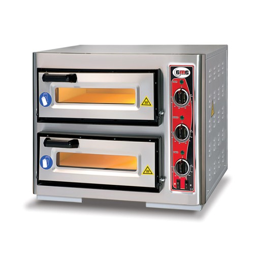 Pizzaöfen PF4040DE3 630x510x500mm/ 2 pizza Durchmesser 390mm