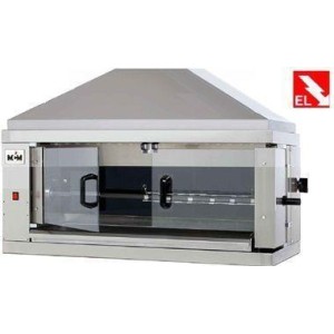 MCM 1EV Elektro Glaskeramik-Grills 6 Hähnchen /1098x480x460