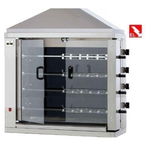 MCM 4EV Elektro Glaskeramik-Grills 24 Hähnchen /1098x480x1000