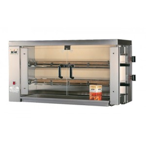 MCM GAS Hähnchengrill 2EG Drehspieß 12 Hähnchen /1098x480x640mm