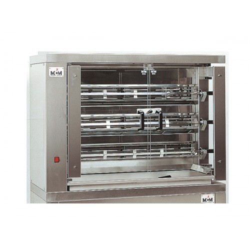 MCM 3EE Elektro Hähnchengrill 3 Drehspieß 18 Hähnchen /1098x480x