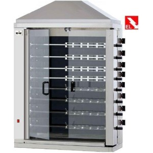 MCM 8EV Elektro Glaskeramik-Grills 48 Hähnchen  /1098x480x1920