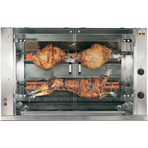 MCM GPG-2 GAS Lamm Grill 2 Drehspieß 1528x600x970mm