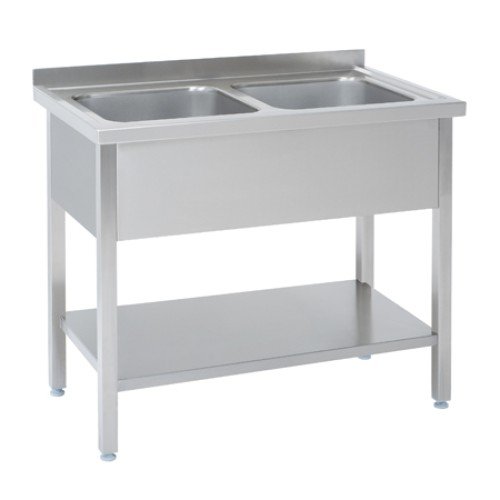 Spültisch 2 Becken  1000x700x950mm