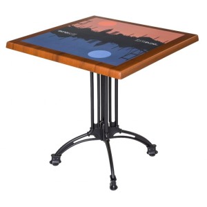 Terrasse Tisch mit Untergestell  700x700x760mm