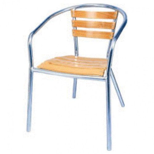 Terrassenstuhl  Aluminium /Eschenholz   555x530x730mm