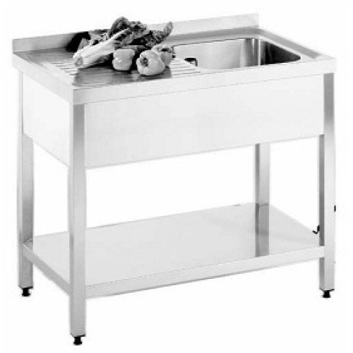 Spültisch1 Becken Rechts 1400x600x850mm