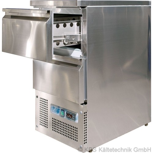 KTM Kühltisch mit 2 halben Schubladen-438x700x875mm