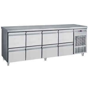 Kühltisch mit 8 Schubladen Passend für Kühltisch mit 8 Schubladen Passend für